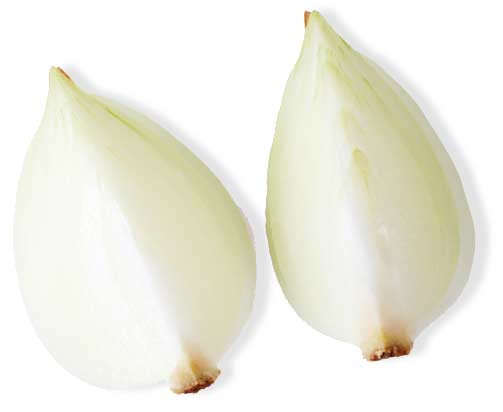 quartered onion